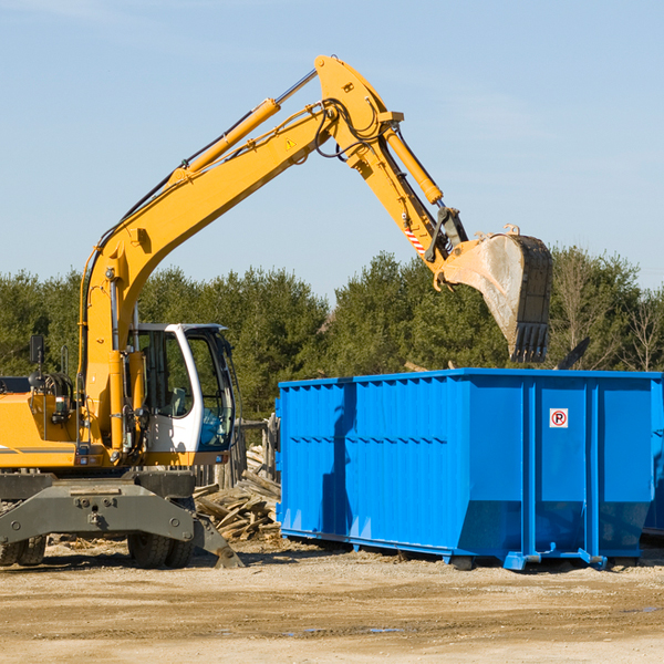 what size residential dumpster rentals are available in Carbon County PA